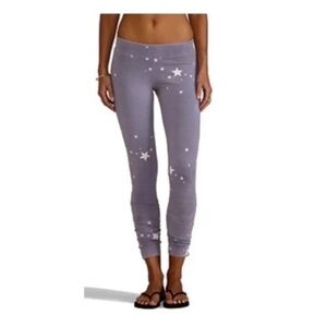 Monrow Star Leggings in Grey/Black- M,L